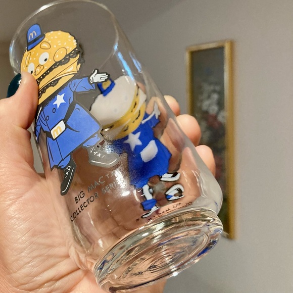 Vintage collectible McDonalds Big Mac Hamburglar drinking glasses 3 count - Picture 5 of 8